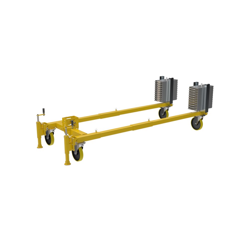 PAD006-xxx-xxx - Bracket 6: counterweight frame with wheels and 1-meter extender